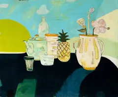 Rob Tucker, A study for a delightful still life, blueberry jam style