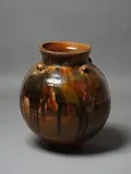 Chester Nealie, Impressive Anagama fired floor vase