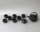 Anneke Borren, Black on black glazed tea set