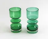 Riihimaen Lasi Oy, A matched pair of green glass vases
