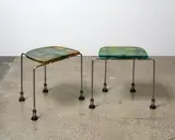 A pair of ‘Broadway’ stools by Gaetano Pesce for Bernini Spa, Italy 1994, sold Mar 2022
