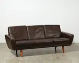 Leather three-seater ‘Model 64’ sofa, 1960s by Denmark Georg Thams for Vejen Polstermøbelfabrik, sold Mar 2022