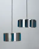 Copenhagen Lyfa, Pair of extravagant retro drum pendant lamp shades