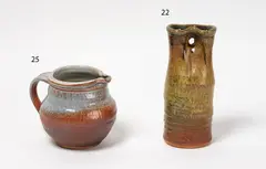 Unusual double aperture vase by Len Castle, offered May 2021