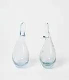 Per Lütken for Holmegaard, Two small glass ‘Beak’ vases