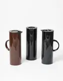 Three 1 litre plastic vacuum jugs by Erik Magnussen for Stelton, sold May 2021