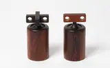 A Brazilian rosewood salt and pepper grinder set by Birgit Krogh for Woodline of Denmark, sold May 2021