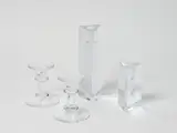 Two ‘Arkipelago’ glass candles holders by Timo Sarpaneva for Iittala of Finland, sold May 2021