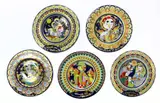 Five limited edition boxed porcelain cabinet plates by Bjorn Wiinblad for Studio-Line Rosenthal, sold May 2021