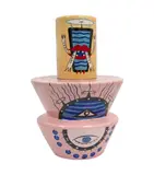 A limited edition ‘Infocidio (Information Overload)’ Ceramicomix vase by Italy Marco Zanini and Massimo Giacon for Bitossi, sold May 2021