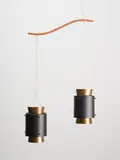A pair of ‘Tunika’ pendant lamps by Denmark Jo Hammerborg for Fog and Morup, sold May 2021