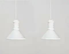 Sidse Werner for Holmegaard, A pair of ‘Apoteker 255’ glass pendant lamp shades