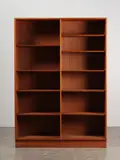 Poul Hundevad, A quality mid-century teak upright bookcase