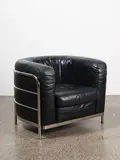 A quality leather and tubular chrome armchair by D’Urbino and Lomazzi for Zanotta, sold May 2021