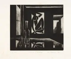 Interior, with Matisse by John Drawbridge, sold May 2021