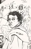 Jeffrey Harris, Untitled - portrait study