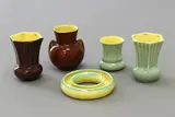 Five small vases by Crown Lynn Potteries, sold Dec 2020