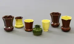 Five small vases by Crown Lynn Potteries, sold Dec 2020