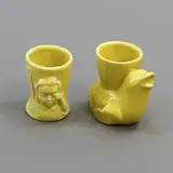 Crown Lynn Potteries, Rare yellow seal eggcup