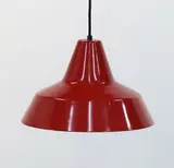 Poul Henningson, A vintage red enamel loft pendant lamp
