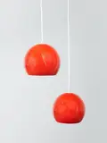 Verner Panton, A pair of 'Topan VP6' pendant lamps
