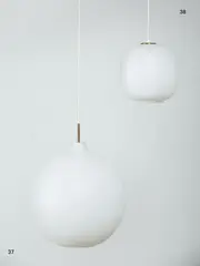 Vilhelm Wohlert, A large glass opal pendant lamp designed in the 1950s