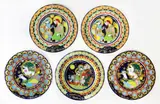 Bjn Wiinblad for Rosenthal Studio Line, Five limited edition decorative 'Christmas' plates