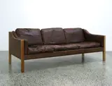 Poul Volther, A three-seater 1950s Danish sofa manufactured by Erik Jørgensen