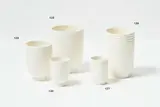 Ernest Shufflebotham for Crown Lynn, Rare handpotted cylindrical footed vase