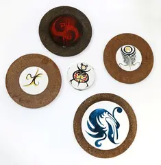 Five trivets by John Crichton, sold Sep 2020