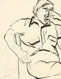 Toss Woollaston, Portrait of Bernard Wells