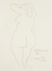 Pable Picasso, Femme vue de Dos
