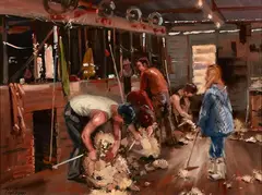 Lesley A Campbell, Shearing Gang, Hastings