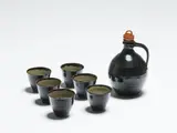 Mirek Smisek, Stoneware bottle and six cups