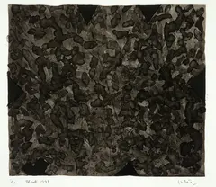 Black 1998 by Ralph Hotere, offered Feb 2020
