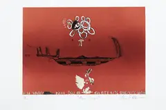Alpha/Omega by Shane Cotton, sold Feb 2020