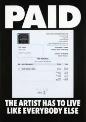 PAID by Billy Apple, sold Feb 2020