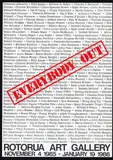 Everybody Out, Rotorua Art Gallery Exhibition Poster