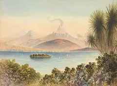 E. Frome, Lake Taupo Scene
