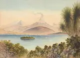 E. Frome, Lake Taupo Scene
