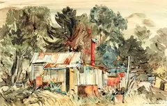 Backblocks Shed, North Auckland by Eric Lee-Johnson, offered Oct 2018