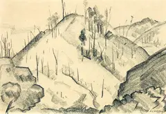 Hills at Te Whaiti by Arthur Cecil Hipwell, sold Oct 2018