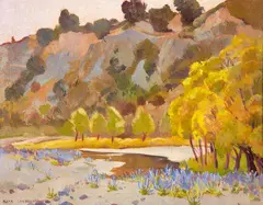 Mason River, Inland Kaikoura Route by Rata Lovell-Smith, offered Oct 2018