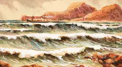 F. Gregory, Coastal Trader in Stormy Sea