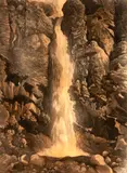 Sir Edwin Sandys, Waterfall in Tongariro National Park N.Z.