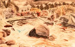 River in Flood by Ernest Mervyn Taylor, offered Oct 2018