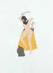 Kushana Bush, Nude with Rubbish Sack from All Things to All Men