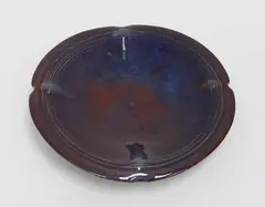 Circular stoneware platter by Greg Barron, sold Oct 2018