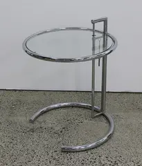 Eileen Gray style, E1027 adjustable side table