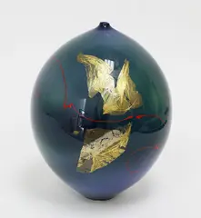 Porcelain bottle vase by Peter Collis, sold Oct 2018